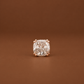 ÉCLAT CÉLESTE square cushion diamond solitaire necklace, image 4